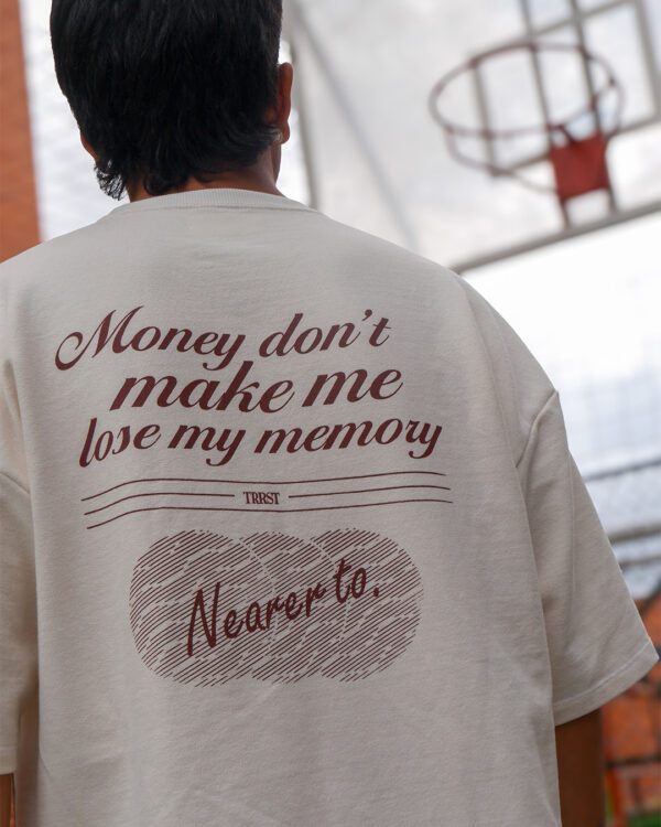 Camiseta Overzise Marfil