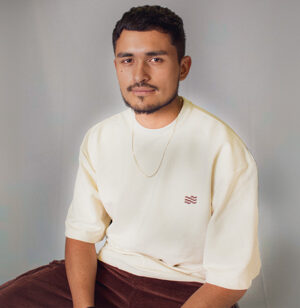 Terra 1 Camiseta Overzise Marfil