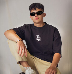 Terra 3 Camiseta Overzise Negro